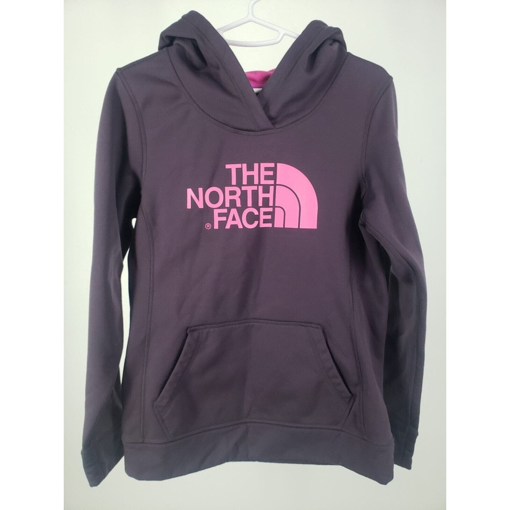 North Face‎ Womans Hoodie Sweatshirt Purple Size S / P Fleece Top LikeNew Cond.